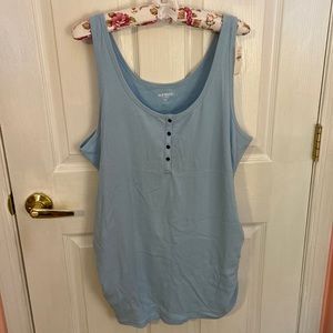 Old Navy Light Blue Maternity Tank Top XXL New NWT